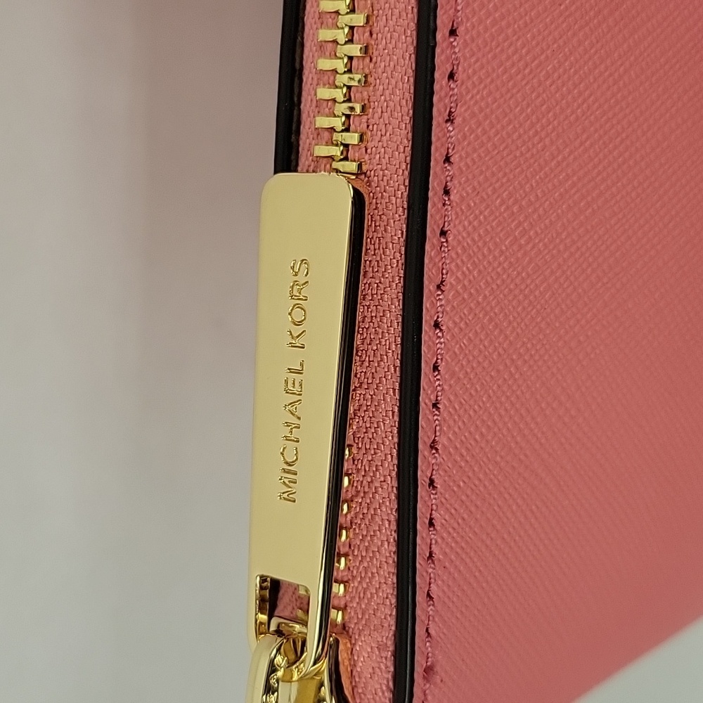 NWT Michael Kors Charlotte Large Shoulder Leather Tote In Tea Rose - Picture 10 of 14